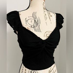 NWT Twist Front Crop Top